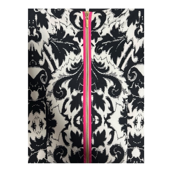 Eliza J Black and White Dress with Pink Accent - Picture 5 of 7